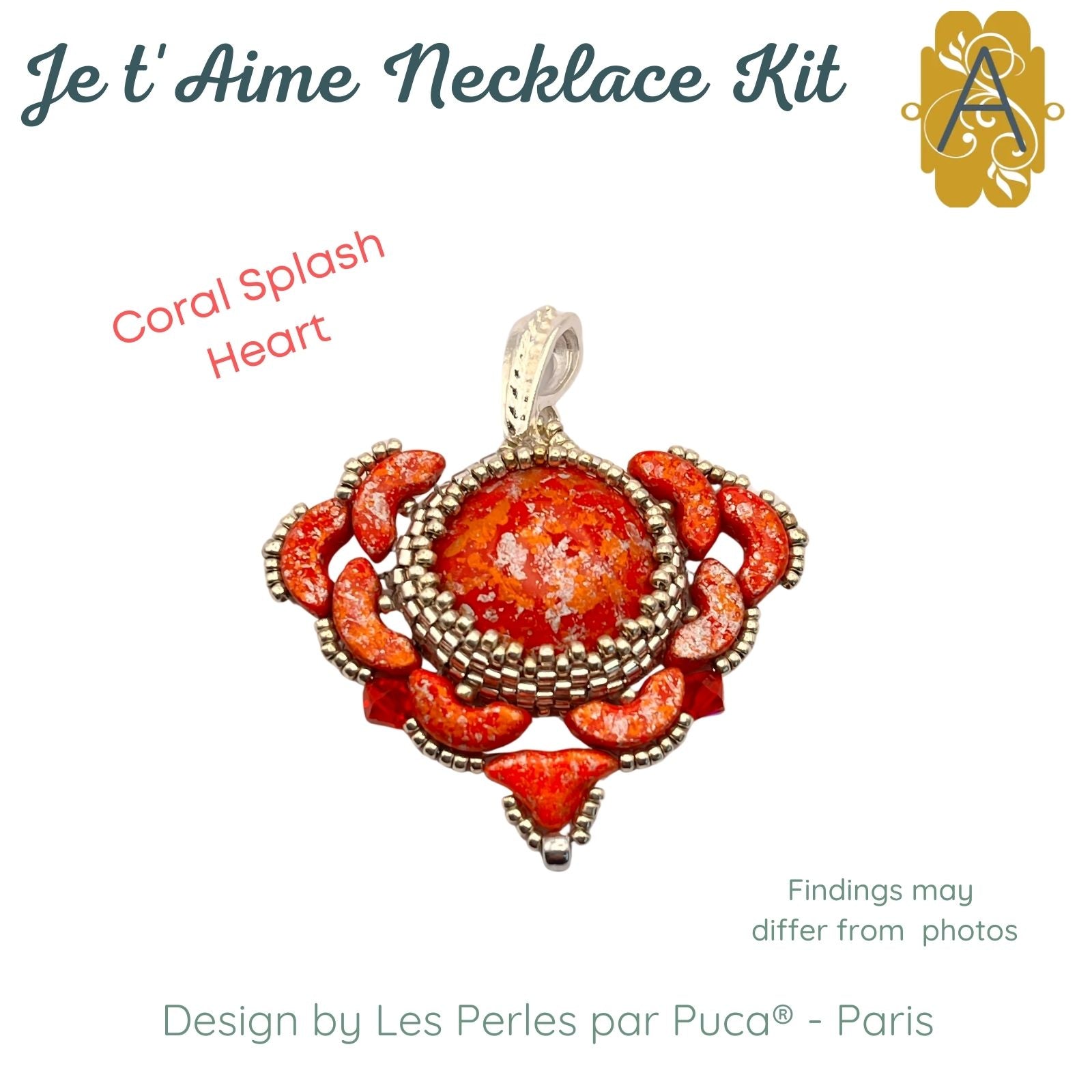 Je t'Aime  par Puca® Necklace Kits