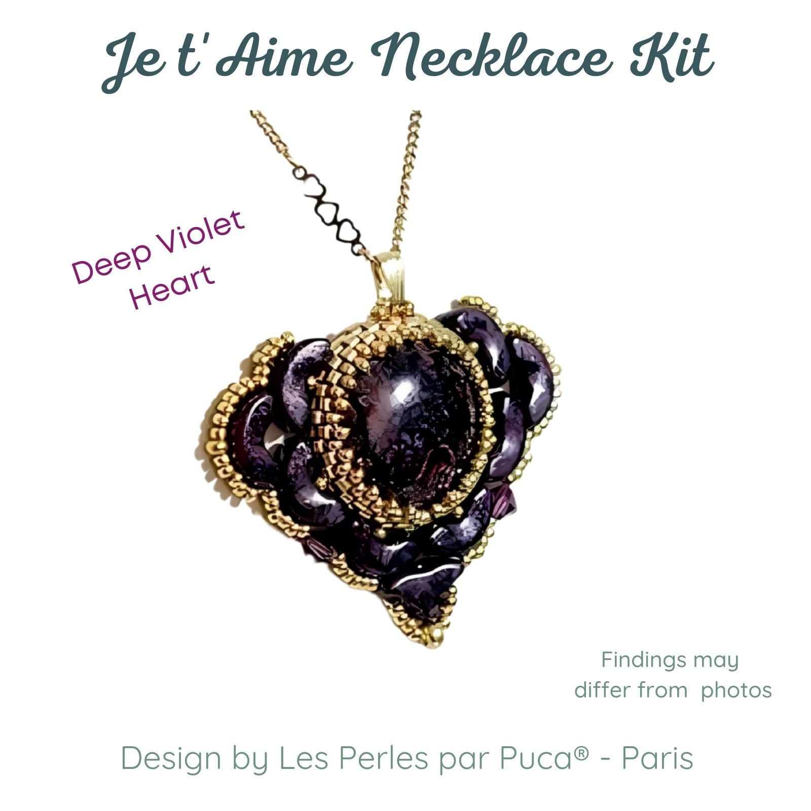 Je t'Aime  par Puca® Necklace Kits