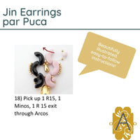 Jin Earrings Pattern par Puca - The Argus Collection