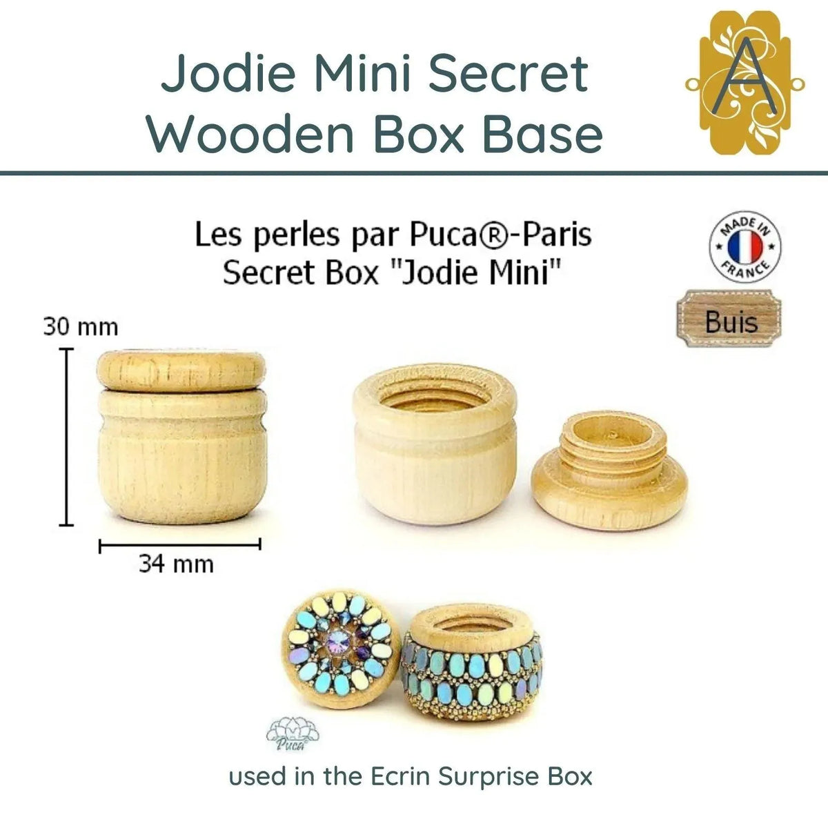 Jodie MINI Wooden Support Base par Puca - The Argus Collection