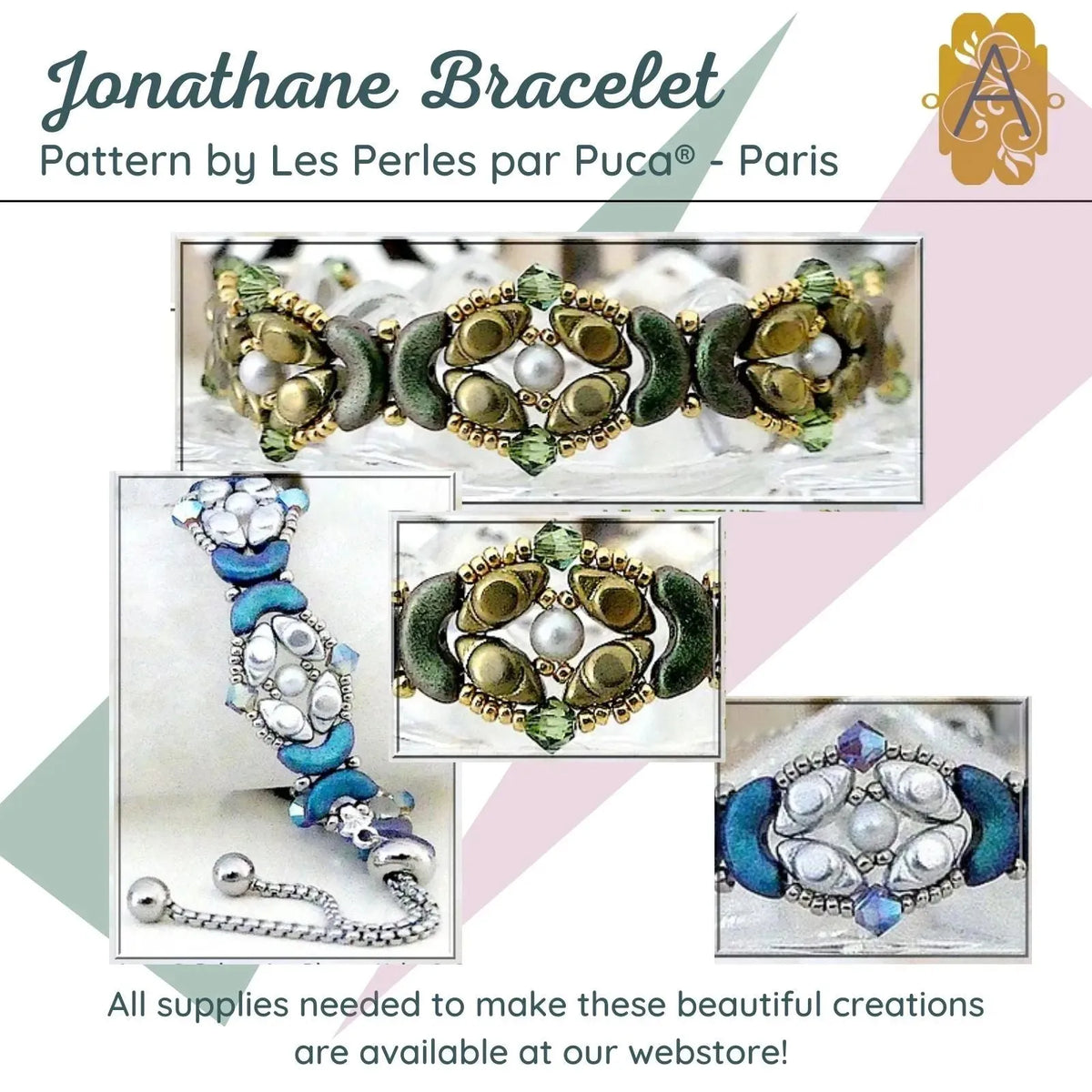 Jonathane Bracelet Pattern par Puca - The Argus Collection