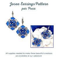 Josee Earrings Pattern par Puca - Josee Earrings Pattern par Puca - Default Title , The Argus Collection