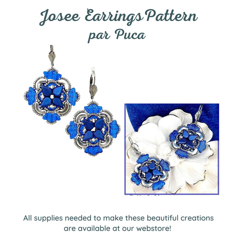 Josee Earrings Pattern par Puca - Josee Earrings Pattern par Puca - Default Title , The Argus Collection
