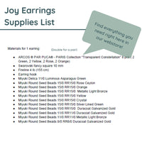 Joy Earrings Pattern by Angel Accessories