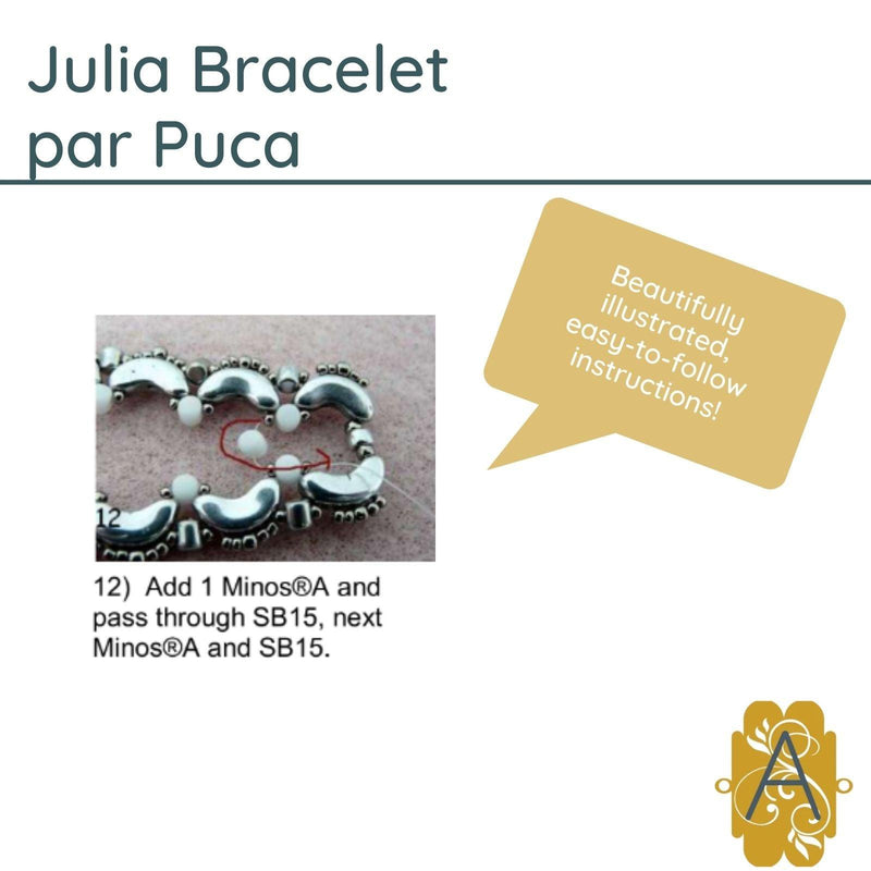 Julia Bracelet Pattern par Puca - The Argus Collection