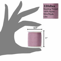 KO Beading Thread, 55 Yards, Lilac - The Argus Collection