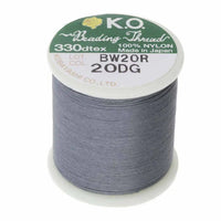 KO Beading Thread, 55 Yards, Dark Grey - The Argus Collection