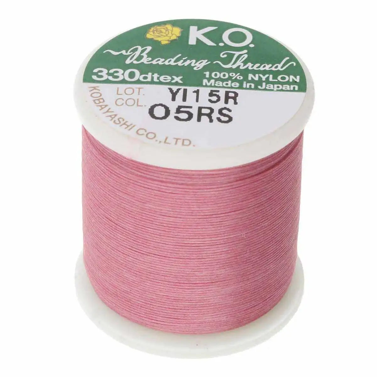 KO Beading Thread, 55 Yards, Rose - The Argus Collection