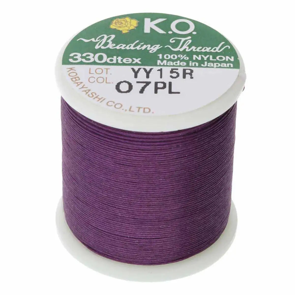 KO Beading Thread, 55 Yards, Purple - The Argus Collection