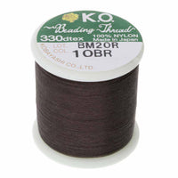 KO Beading Thread, 55 Yards, Dark Brown - The Argus Collection