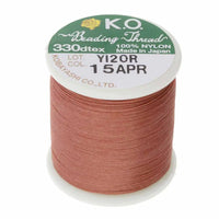 KO Beading Thread, 55 Yards, Apricot - The Argus Collection