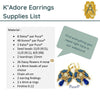 K'Adore Earrings Pattern par Puca - The Argus Collection