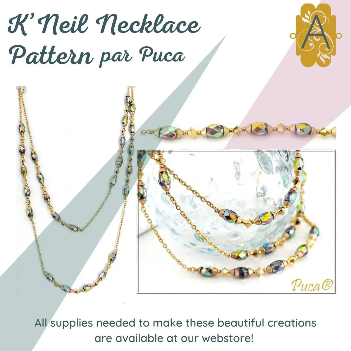 K'Neil Necklace Pattern par Puca - The Argus Collection