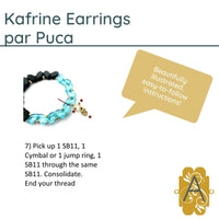 Kafrine Earrings Pattern par Puca - The Argus Collection