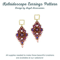 Kaleidoscope Earrings Pattern by Angel Accessories