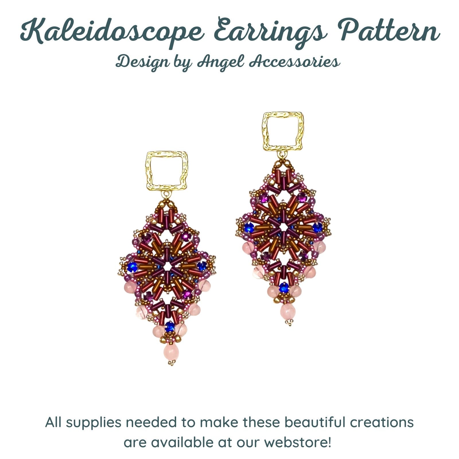 Kaleidoscope Earrings Pattern by Angel Accessories