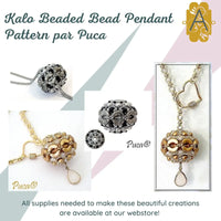 Kalo Beaded Bead Pendant par Puca - The Argus Collection