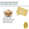Kalo Beaded Bead Pendant par Puca - The Argus Collection