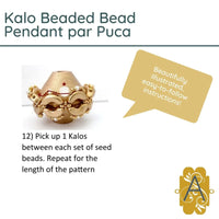 Kalo Beaded Bead Pendant par Puca - The Argus Collection