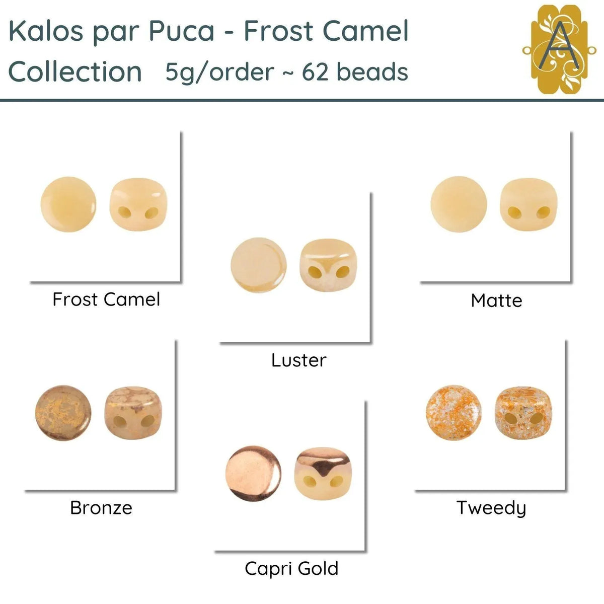 Kalos par Puca, 5g, Frost Camel Collection, 6 Finishes - The Argus Collection