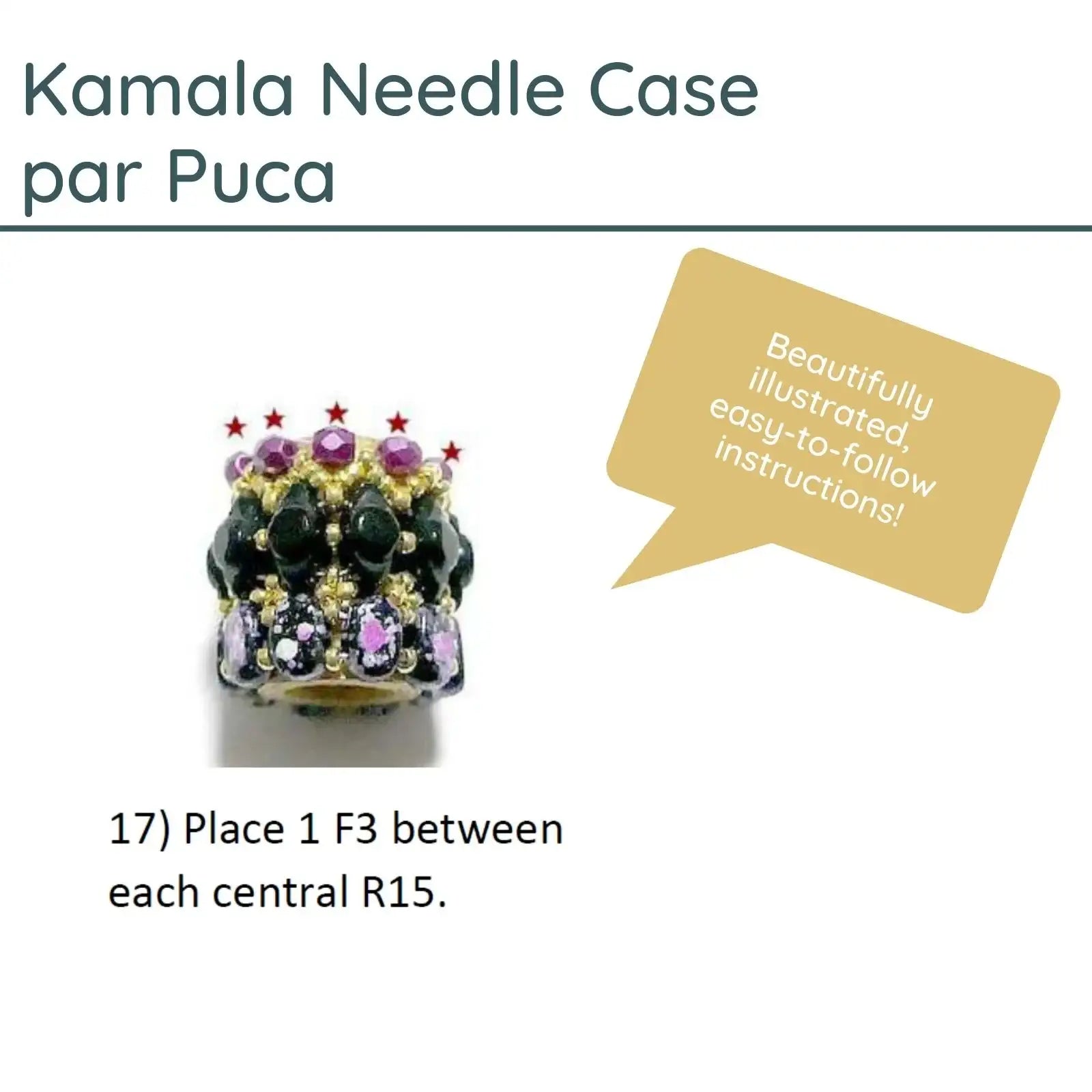 Kamala Needle Case Pattern par Puca - The Argus Collection