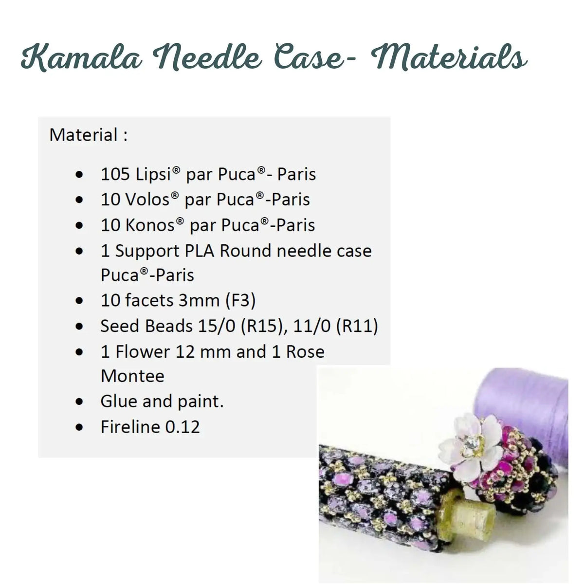 Kamala Needle Case Pattern par Puca - The Argus Collection