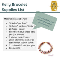 Kelly Bracelet Pattern par Puca - The Argus Collection