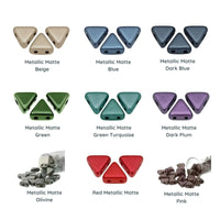 Kheops Beads par Puca, Metallic Matte, 5g & 20g - The Argus Collection