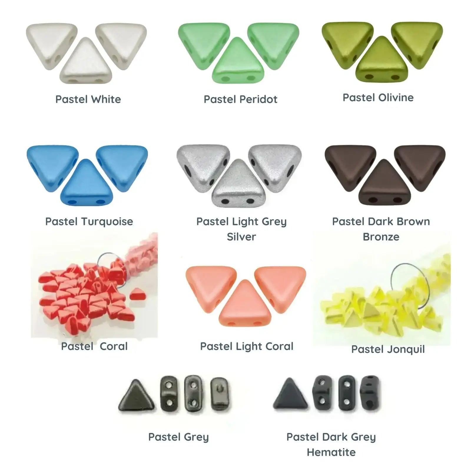 Kheops Beads par Puca, Pastel, 5g - The Argus Collection