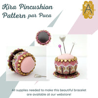 Kira Pincushion Pattern par Puca - The Argus Collection