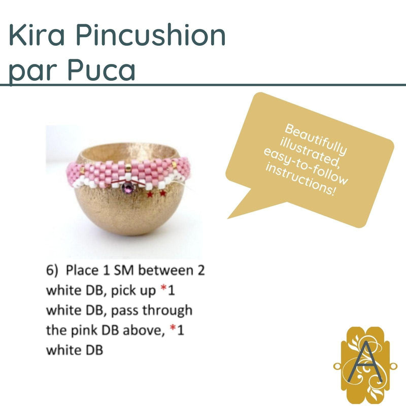 Kira Pincushion Pattern par Puca - The Argus Collection