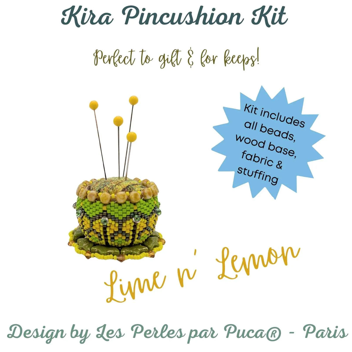 Kira Pincushion Kit, 2 colors - The Argus Collection