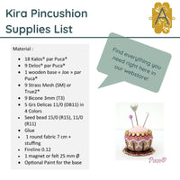 Kira Pincushion Pattern par Puca - The Argus Collection