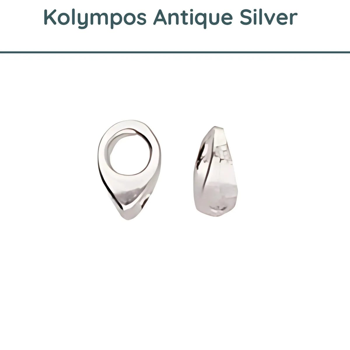 Kolympos, Cymbal Bead Ending or Connectors, 4 Pcs. or Bulk 20 Pcs. - The Argus Collection