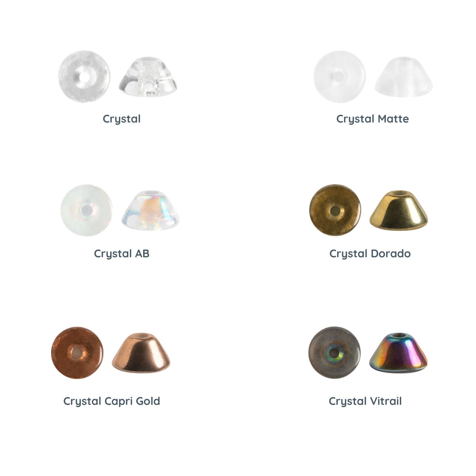 Konos Beads par Puca, Crystal, 5g. & 20g.