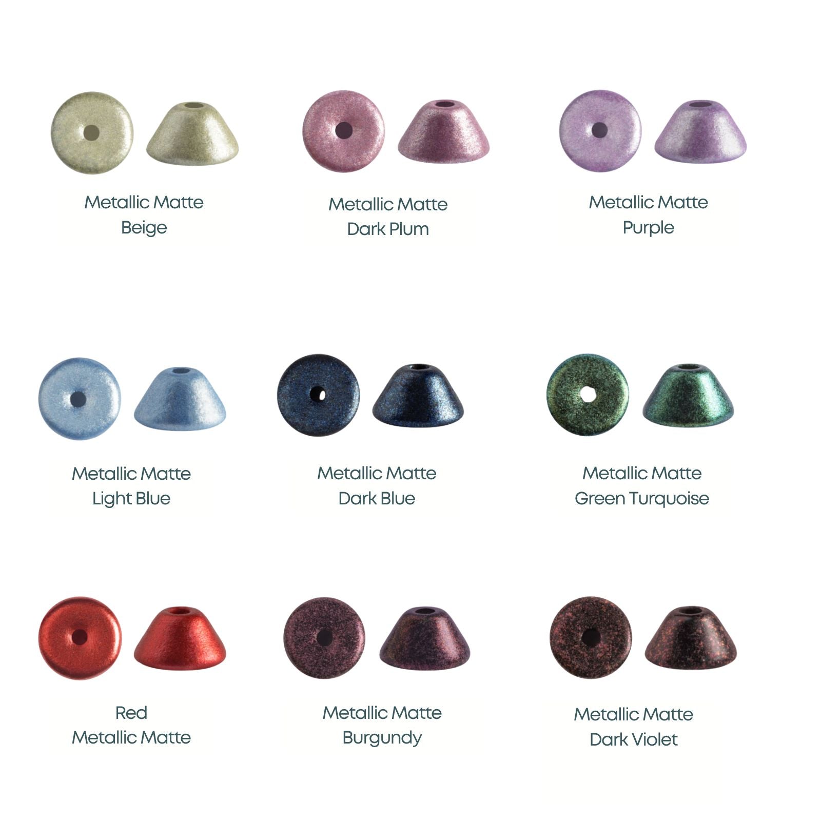 Konos Beads par Puca, Metallic Matte, 5g