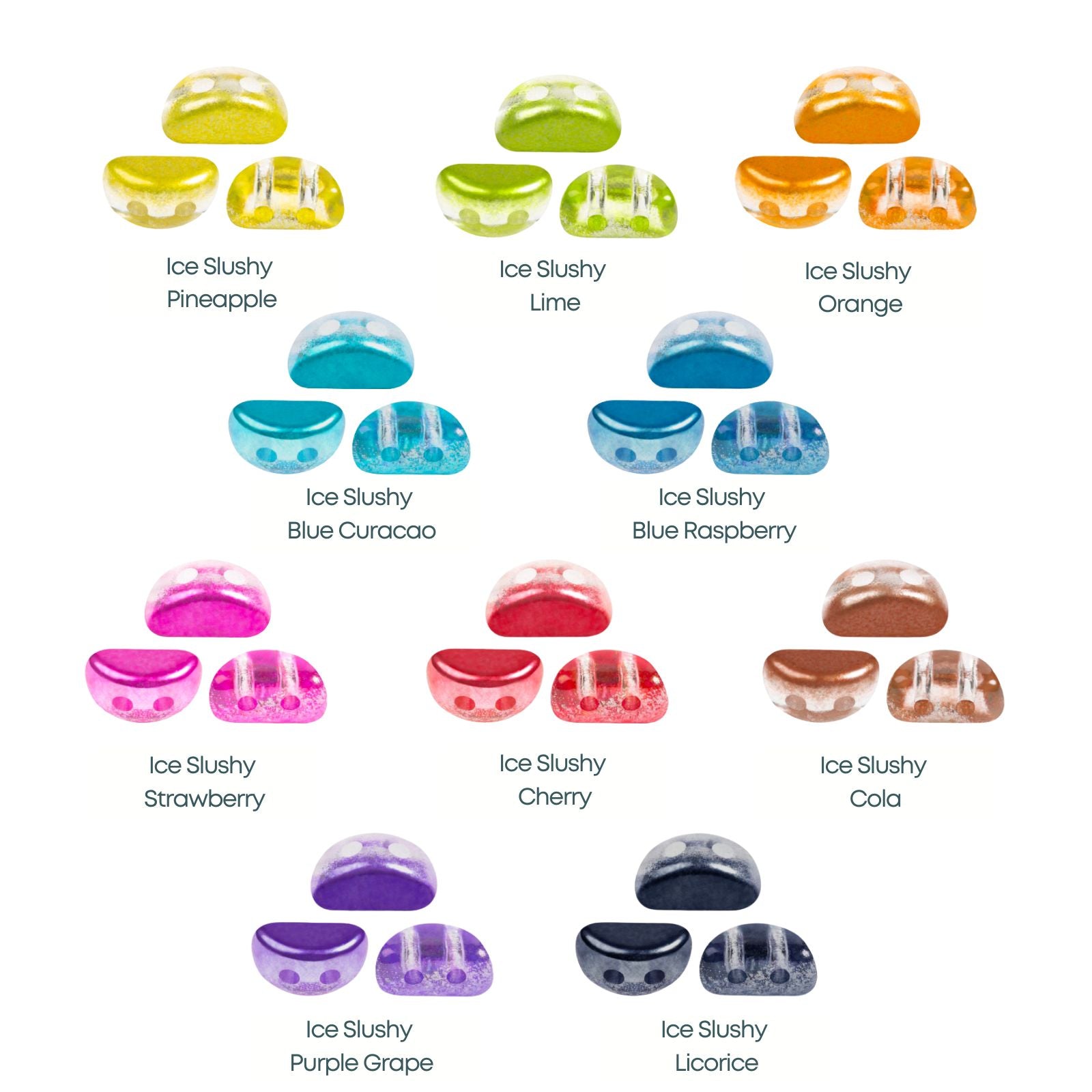 Kos Beads par Puca, Ice Slushy, 5g