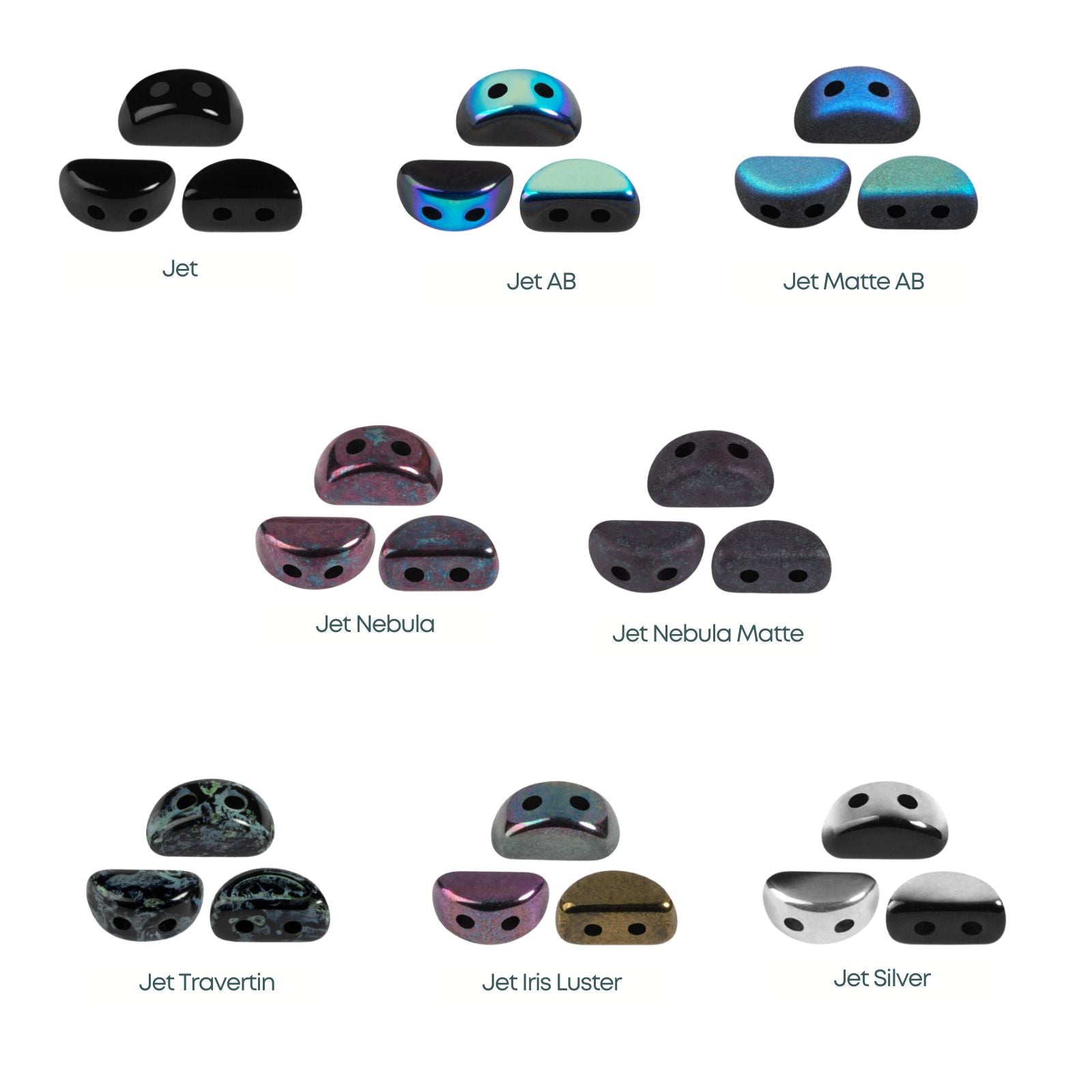 Kos Beads par Puca, Jet, 5g