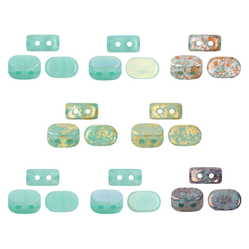 Lipsi Beads Blue Green Opal Collection