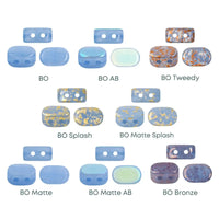 Lipsi beads par Puca, Blue Opal, 5g & 20g - The Argus Collection