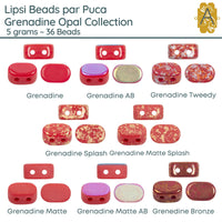 Lipsi par Puca, 5g, Grenadine Opal Collection, 8 Finishes