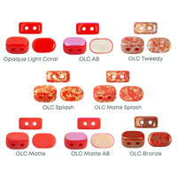 Lipsi Beads par Puca, Opaque Light Coral Red, 5g & 20g - The Argus Collection
