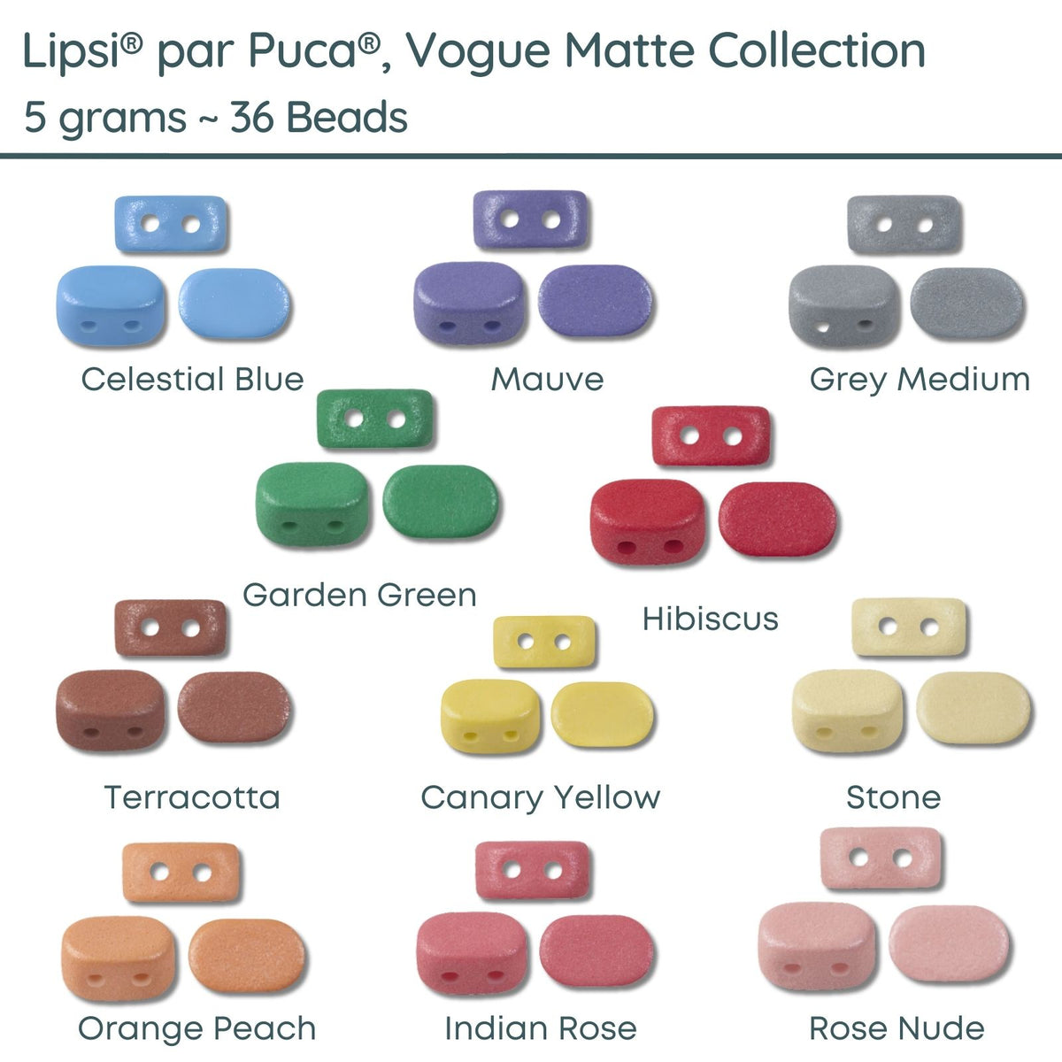 Lipsi par Puca, 5g, Vogue Matte Collection, 11 Colors