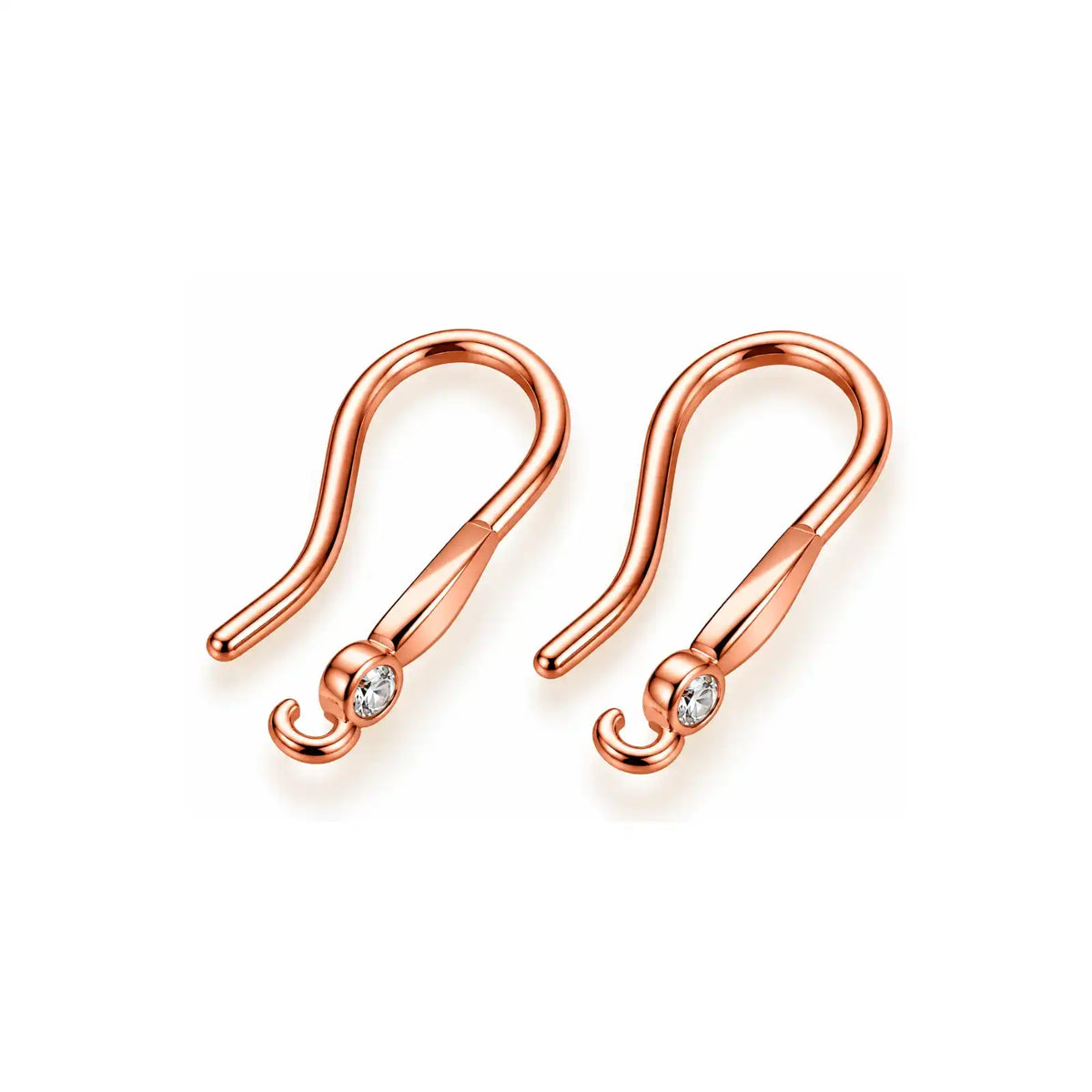LYON3Earwires-RoseGold - The Argus Collection