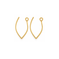 LYON5Earwires-Gold - The Argus Collection
