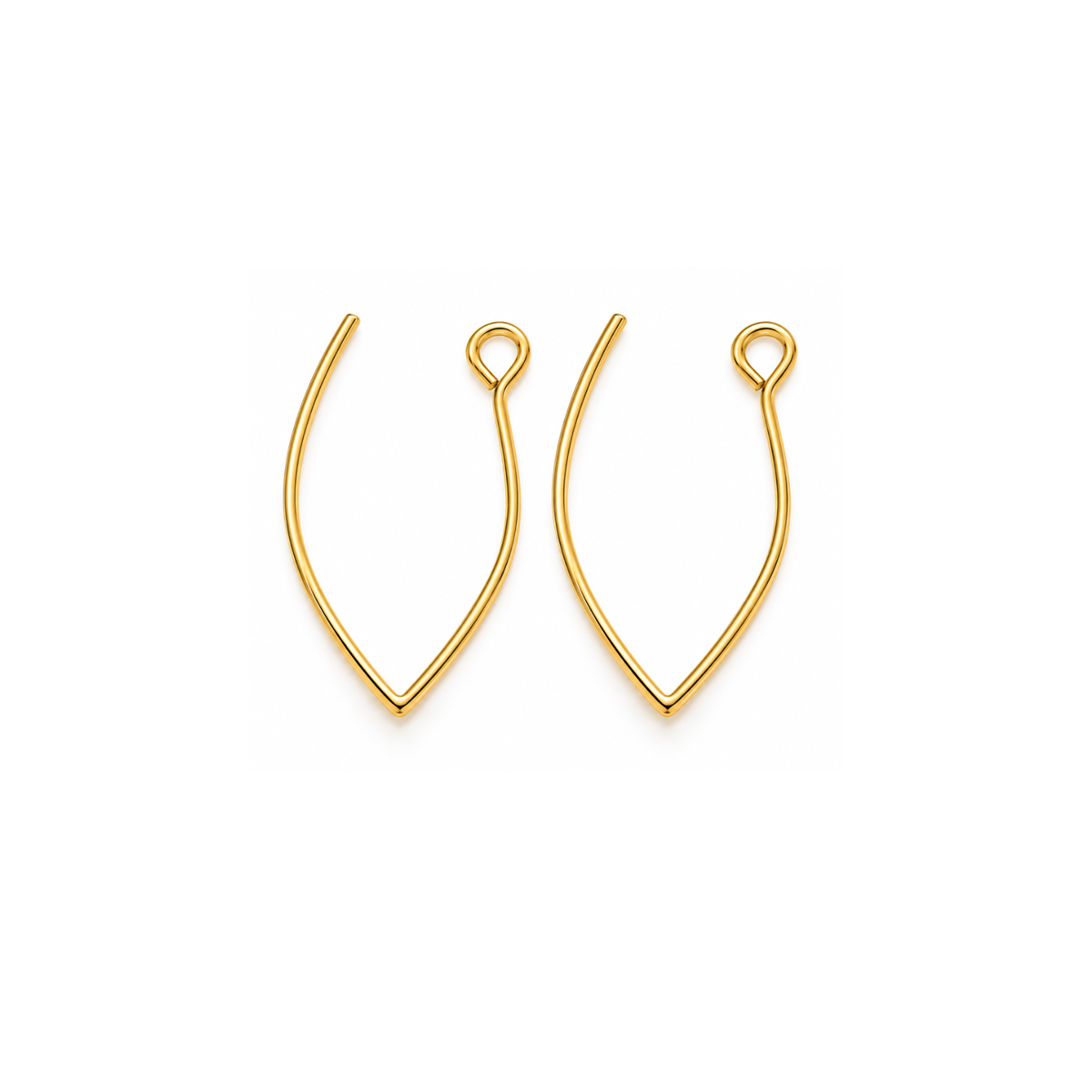 LYON5Earwires-Gold - The Argus Collection