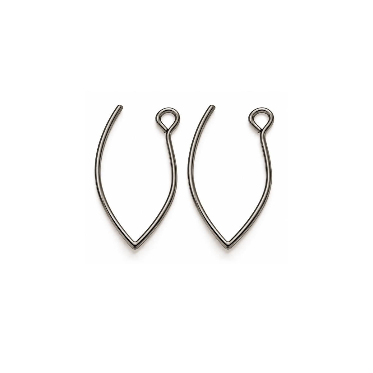 LYON5Earwires-Gunmetal - The Argus Collection