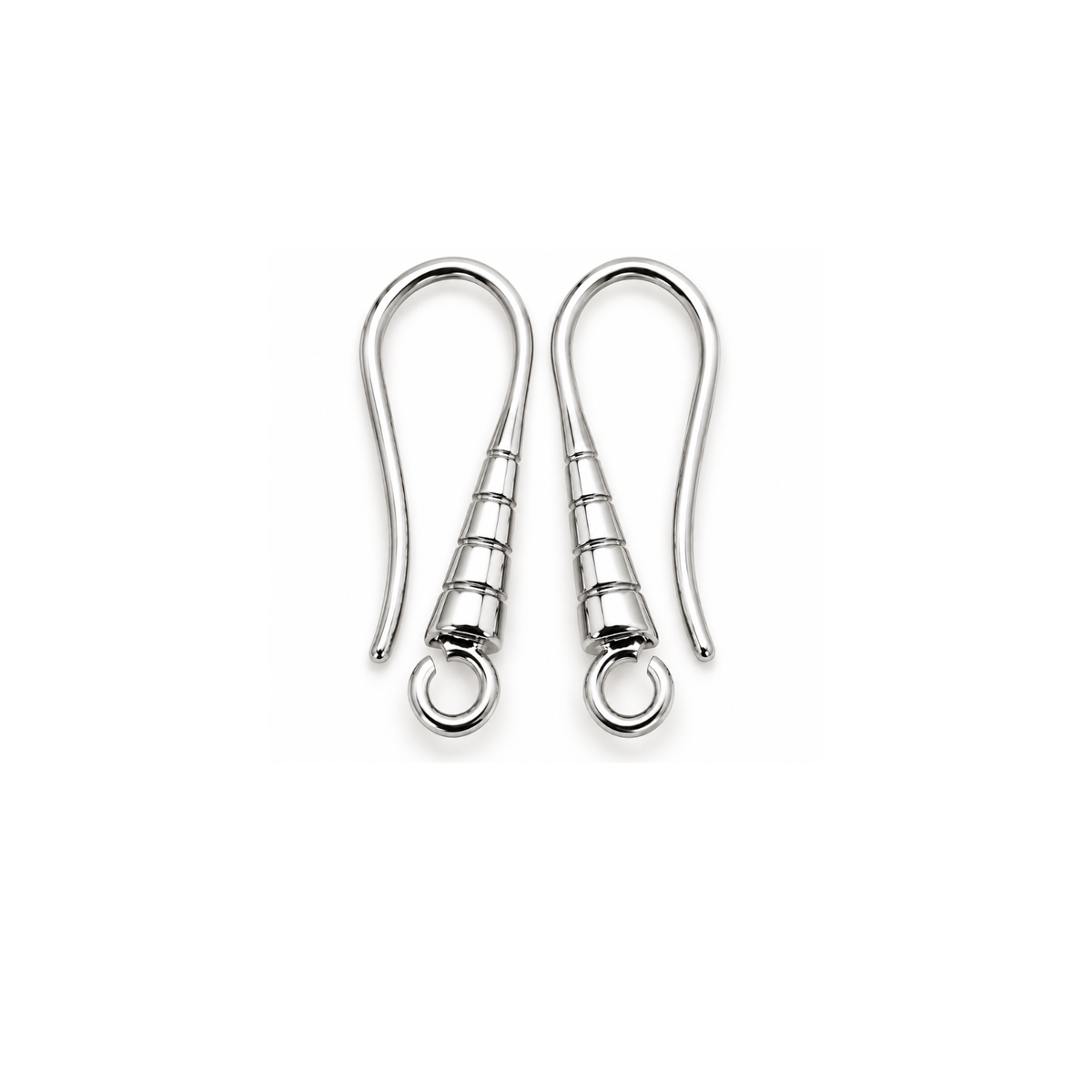LYON7Earwires-Silver - The Argus Collection