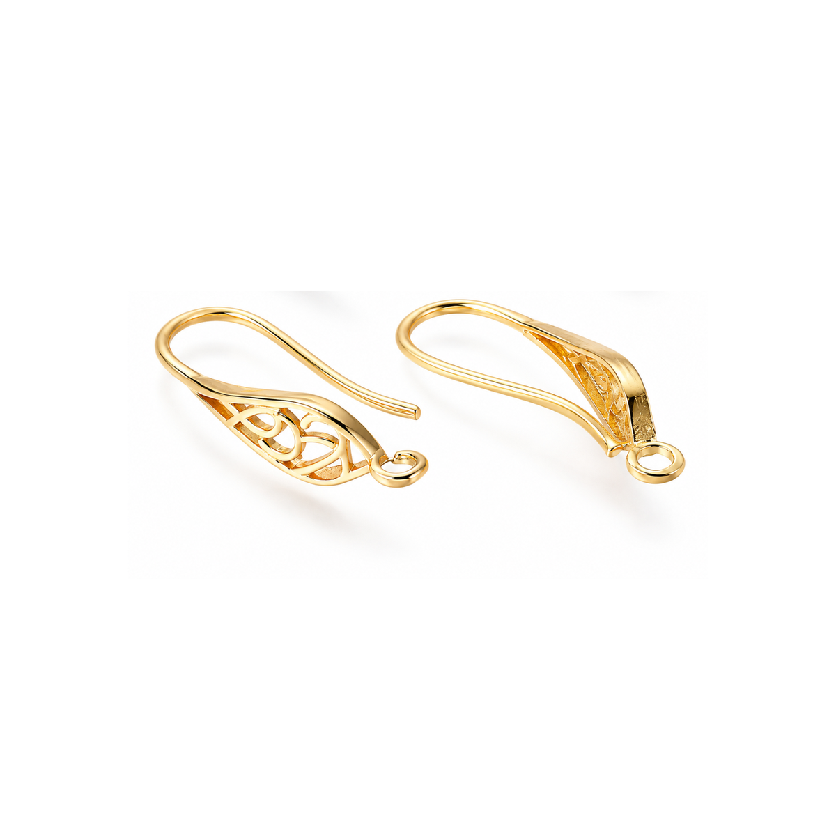LYON8Earwires-Gold - The Argus Collection