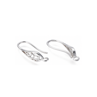 LYON8Earwires-Silver - The Argus Collection